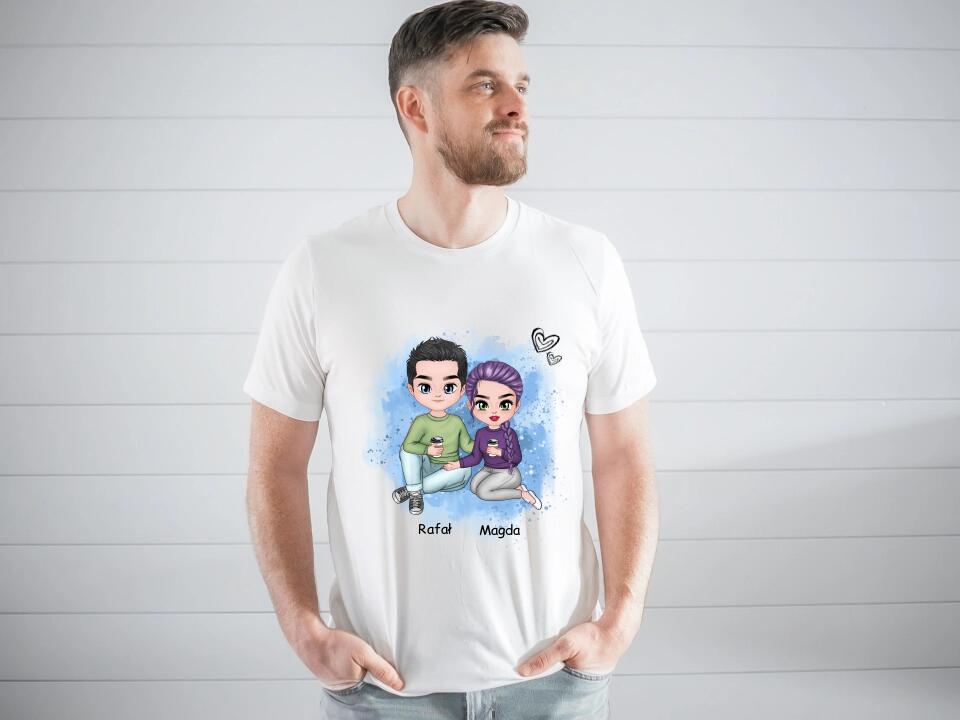 Koszulka dla par | Prezent dla chłopaka i dziewczyny - Personalizowany #P47