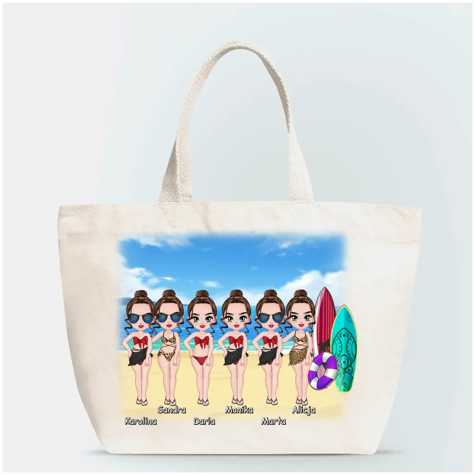 Torba materiałowa personalizowana - max. 1-6 przyjaciółek #11