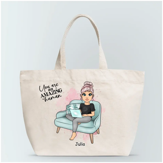 Torba materiałowa personalizowana dla kobiety #1