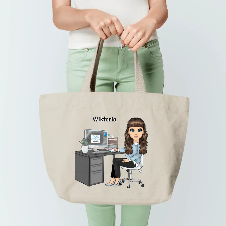 Torba materiałowa personalizowana dla kobiety #4