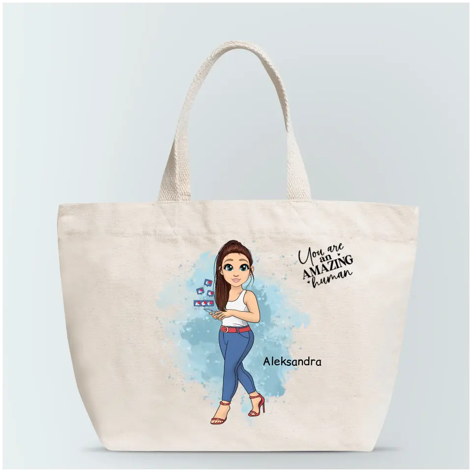 Torba materiałowa personalizowana dla kobiety #8
