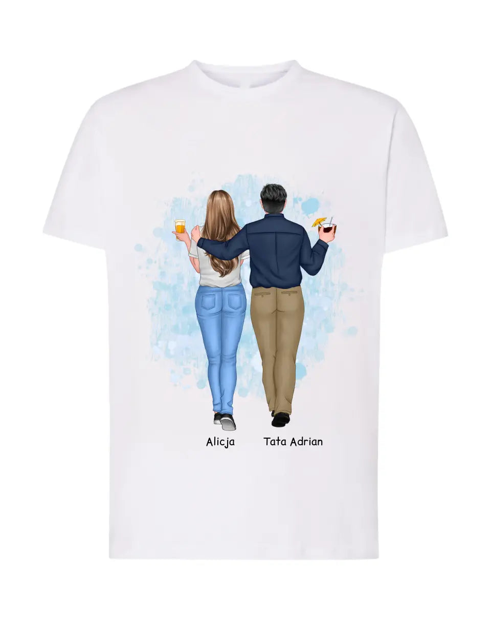 Koszulka dla taty i córki - Personalizowana (rodzinna) #1213
