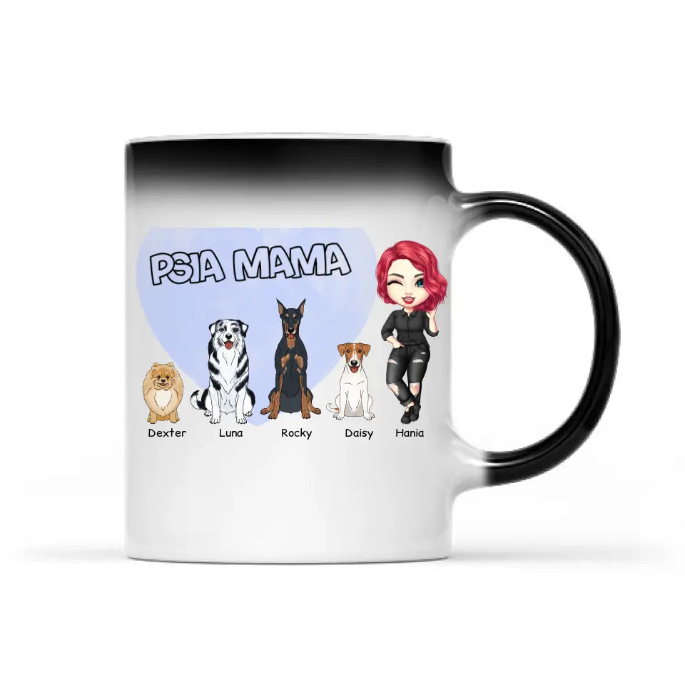 Kubek z psem personalizowany od 1-4 pupili #1