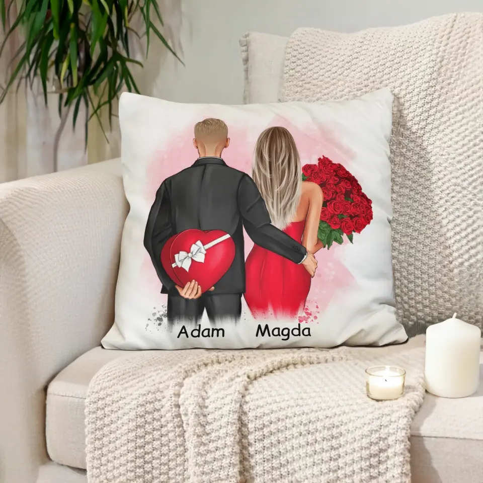 Poduszka personalizowana dla par #18
