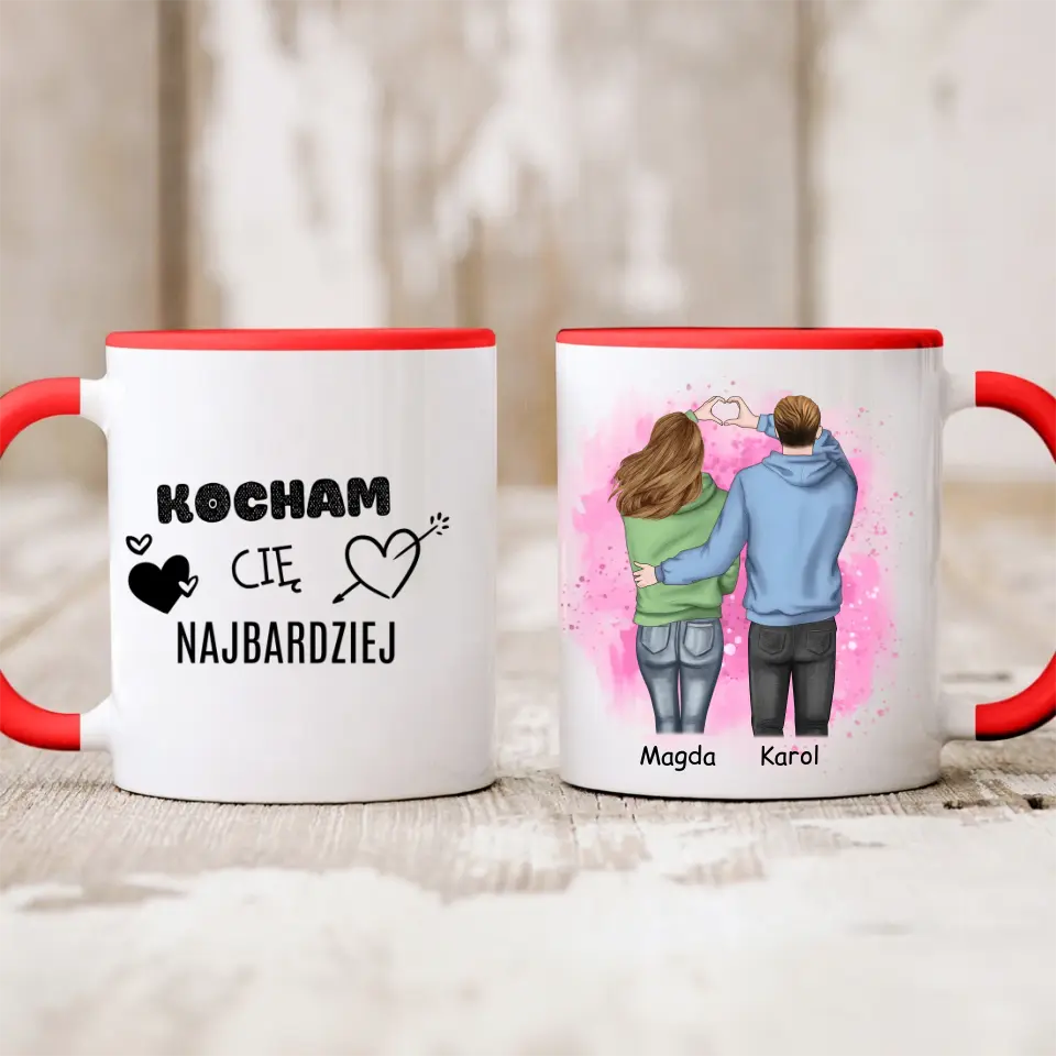 Kubek dla par | Prezent dla chłopaka i dziewczyny - Personalizowany #83