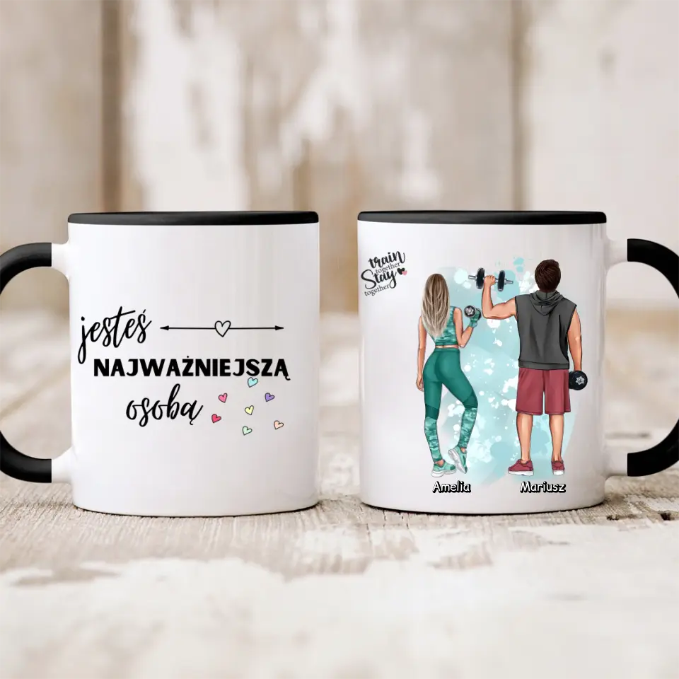 Kubek dla par | Prezent dla chłopaka i dziewczyny - Personalizowany #82