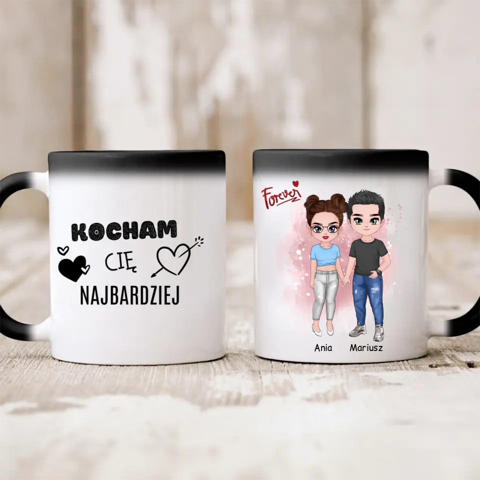 Kubek dla par | Prezent dla chłopaka i dziewczyny - Personalizowany #622