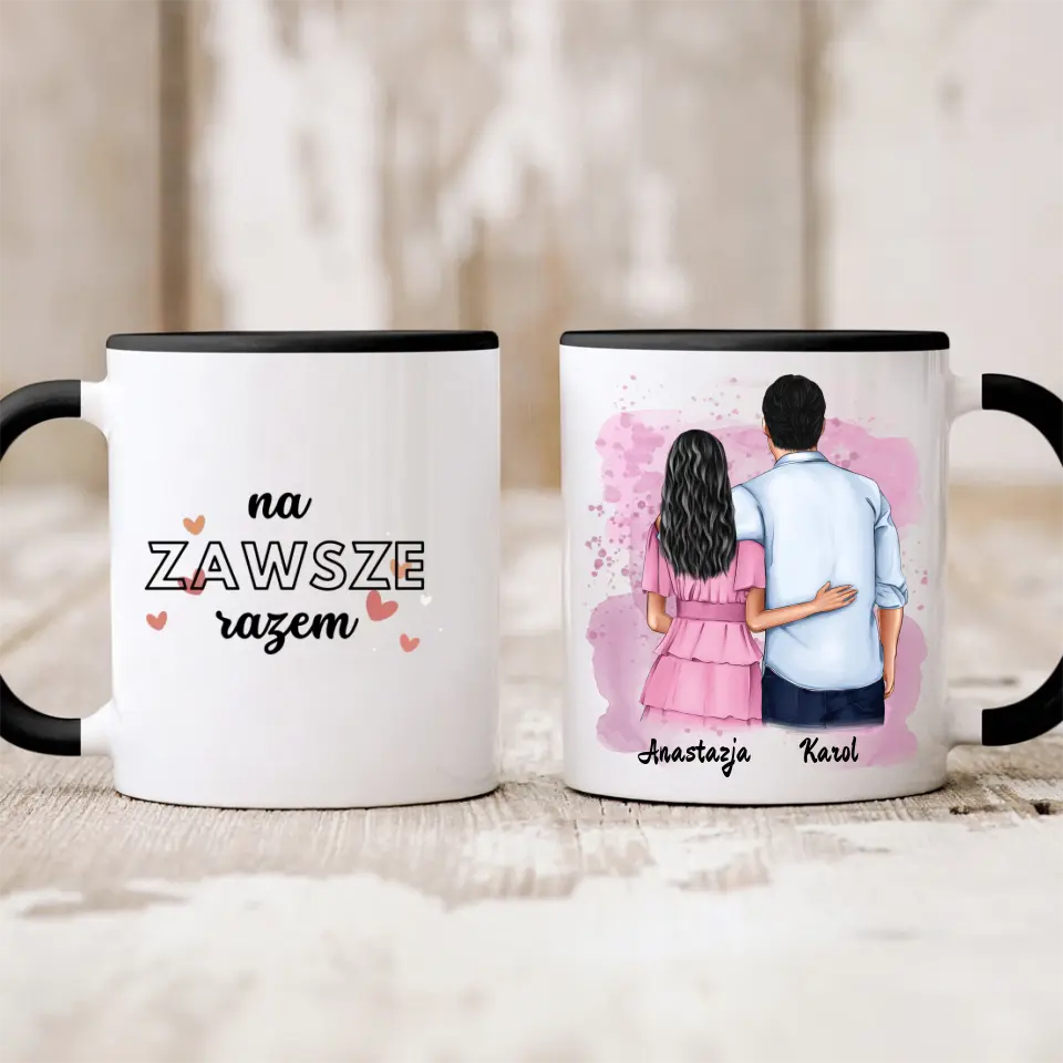Kubek dla par | Prezent dla chłopaka i dziewczyny - Personalizowany #998