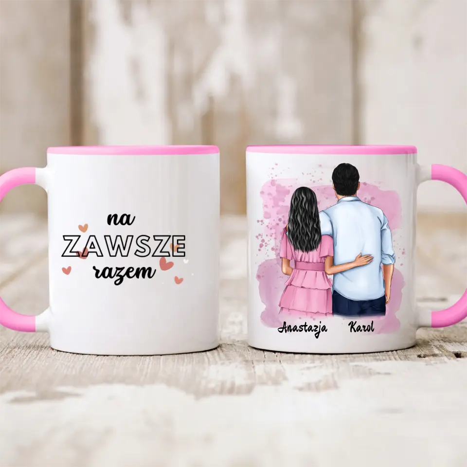Kubek dla par | Prezent dla chłopaka i dziewczyny - Personalizowany #998