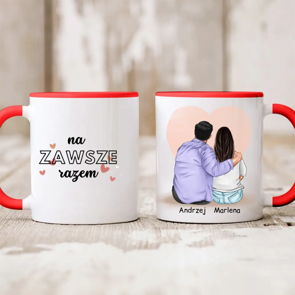 Kubek dla par | Prezent dla chłopaka i dziewczyny - Personalizowany #P24