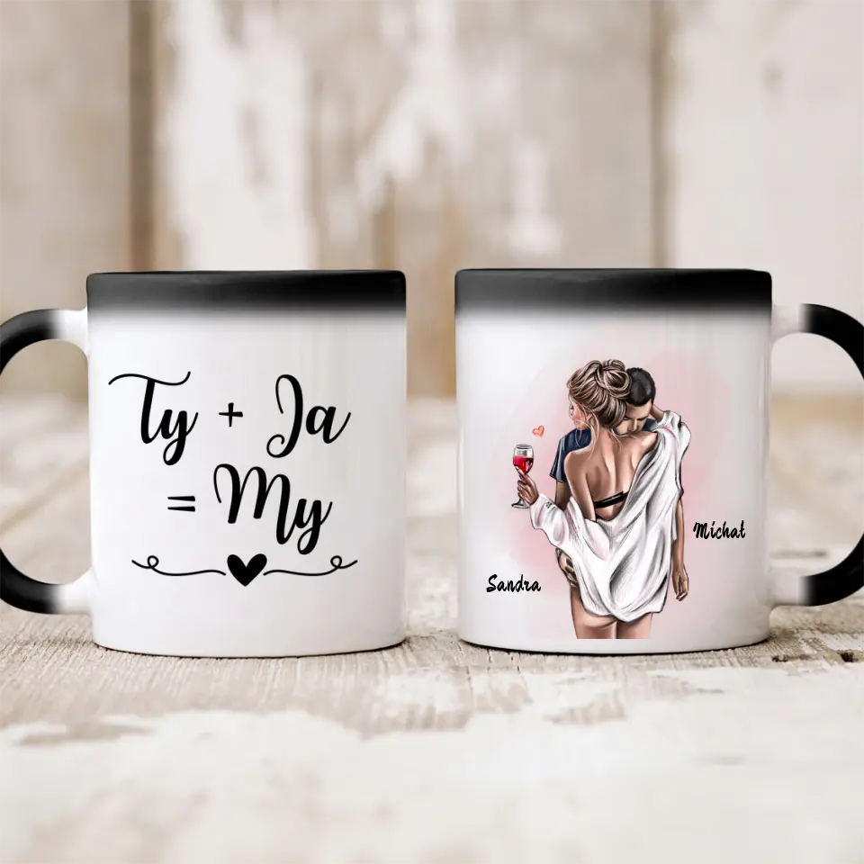 Kubek dla par | Prezent dla chłopaka i dziewczyny - Personalizowany #50
