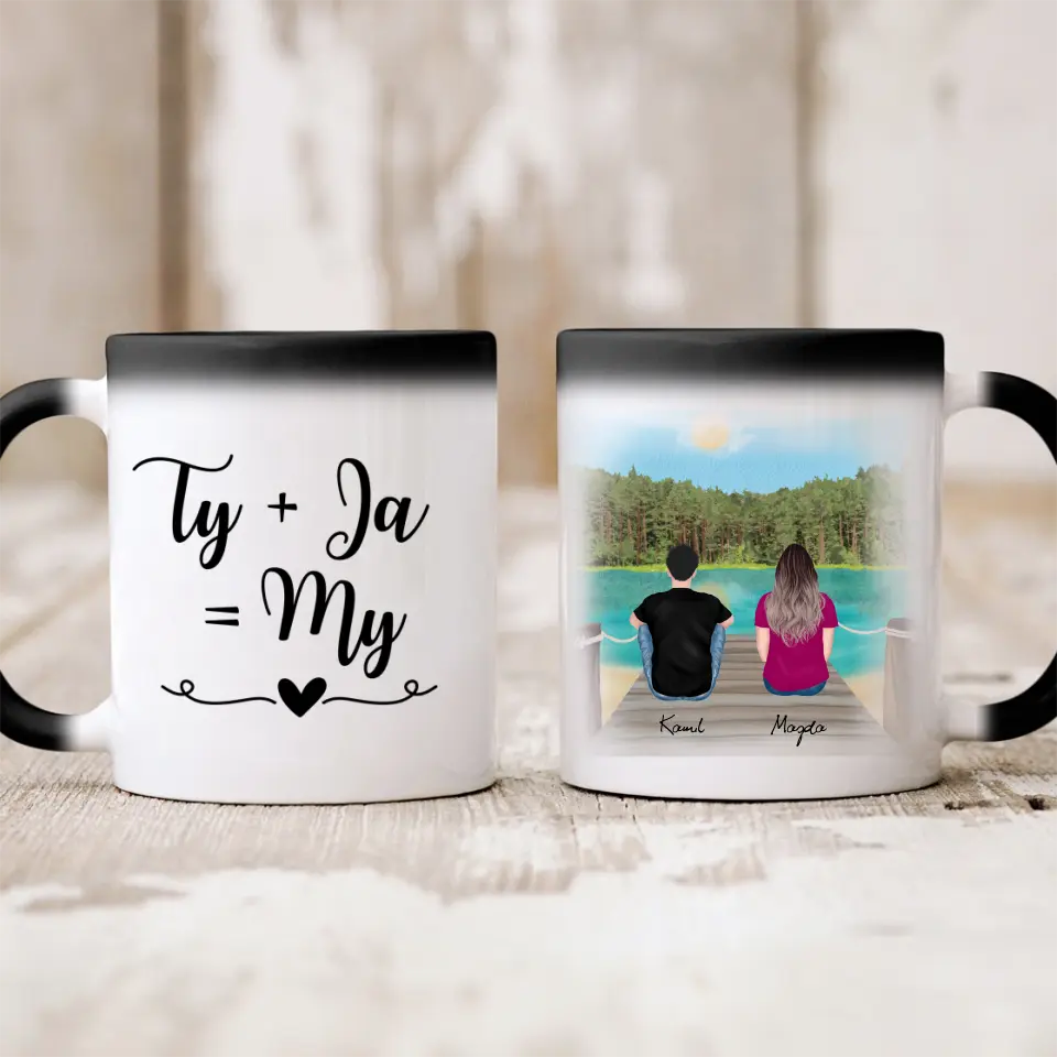 Kubek dla par - Prezent dla chłopaka i dziewczyny - Personalizowany #17