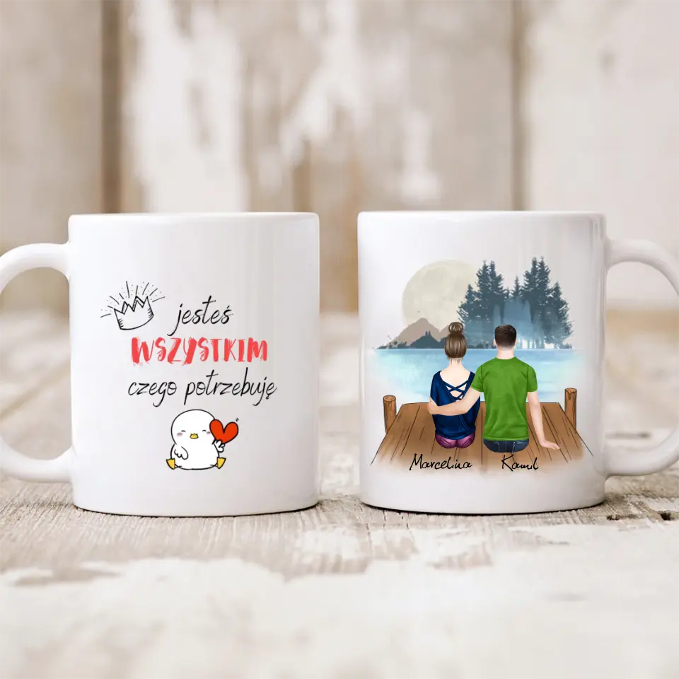 Kubek dla par | Prezent dla chłopaka i dziewczyny - Personalizowany #212