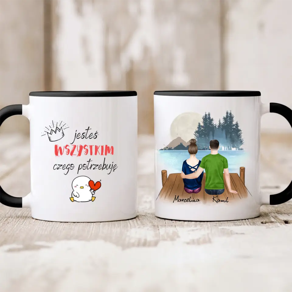 Kubek dla par | Prezent dla chłopaka i dziewczyny - Personalizowany #212