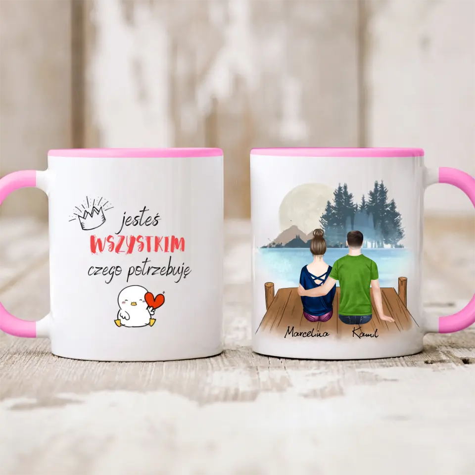 Kubek dla par | Prezent dla chłopaka i dziewczyny - Personalizowany #212