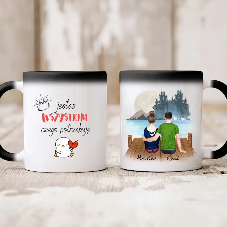 Kubek dla par | Prezent dla chłopaka i dziewczyny - Personalizowany #212