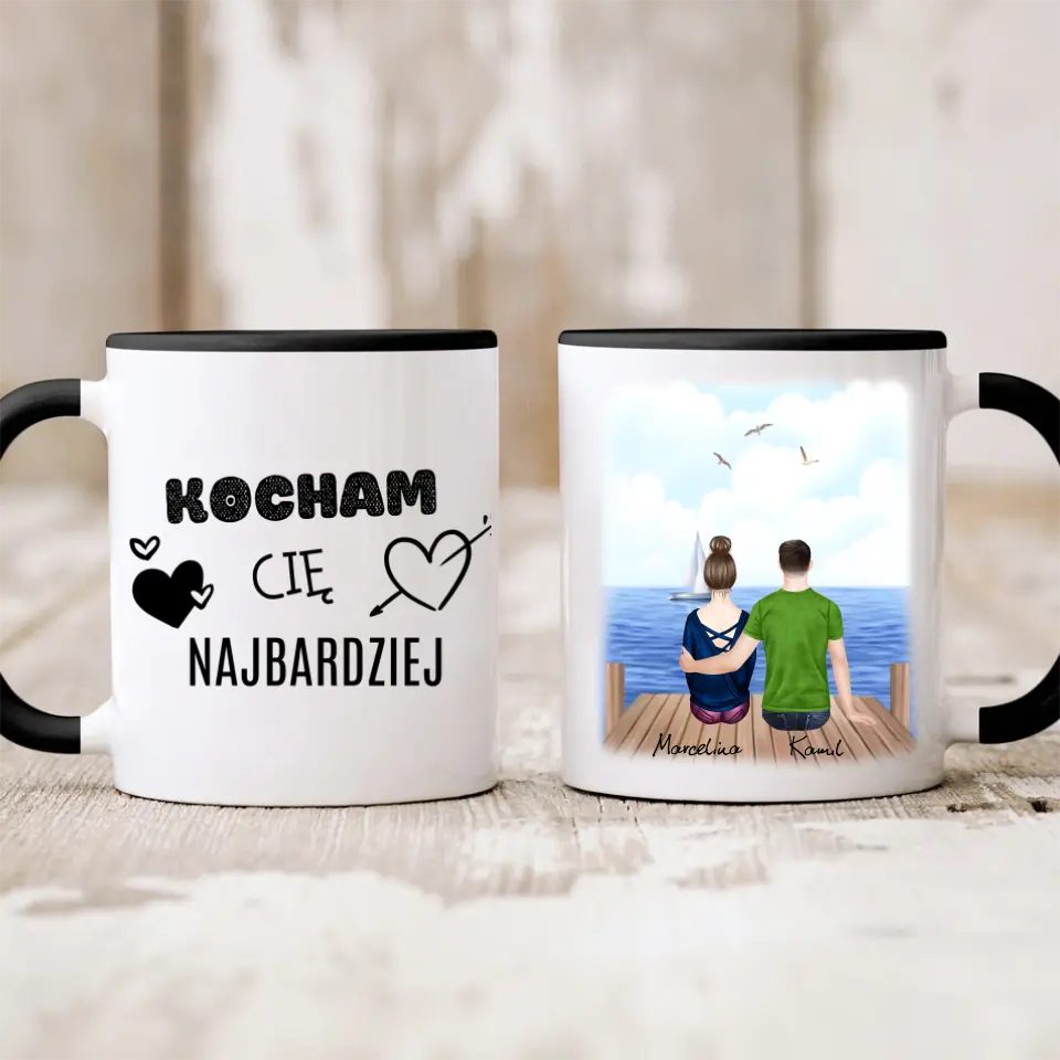 Kubek dla par | Prezent dla chłopaka i dziewczyny - Personalizowany #213