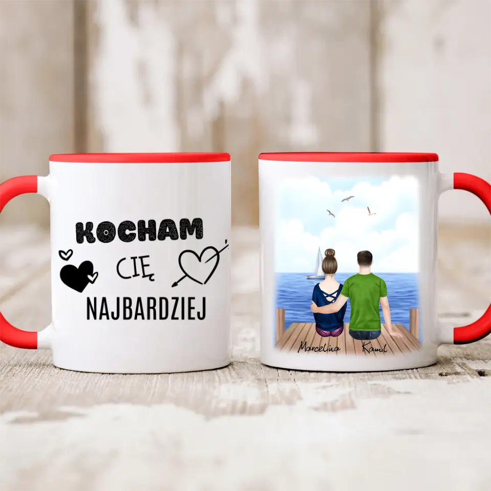Kubek dla par | Prezent dla chłopaka i dziewczyny - Personalizowany #213