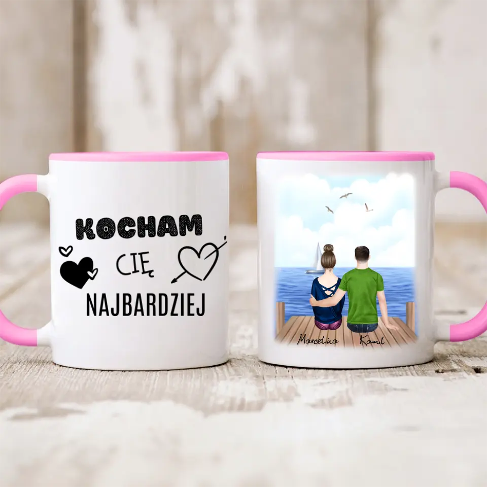 Kubek dla par | Prezent dla chłopaka i dziewczyny - Personalizowany #213