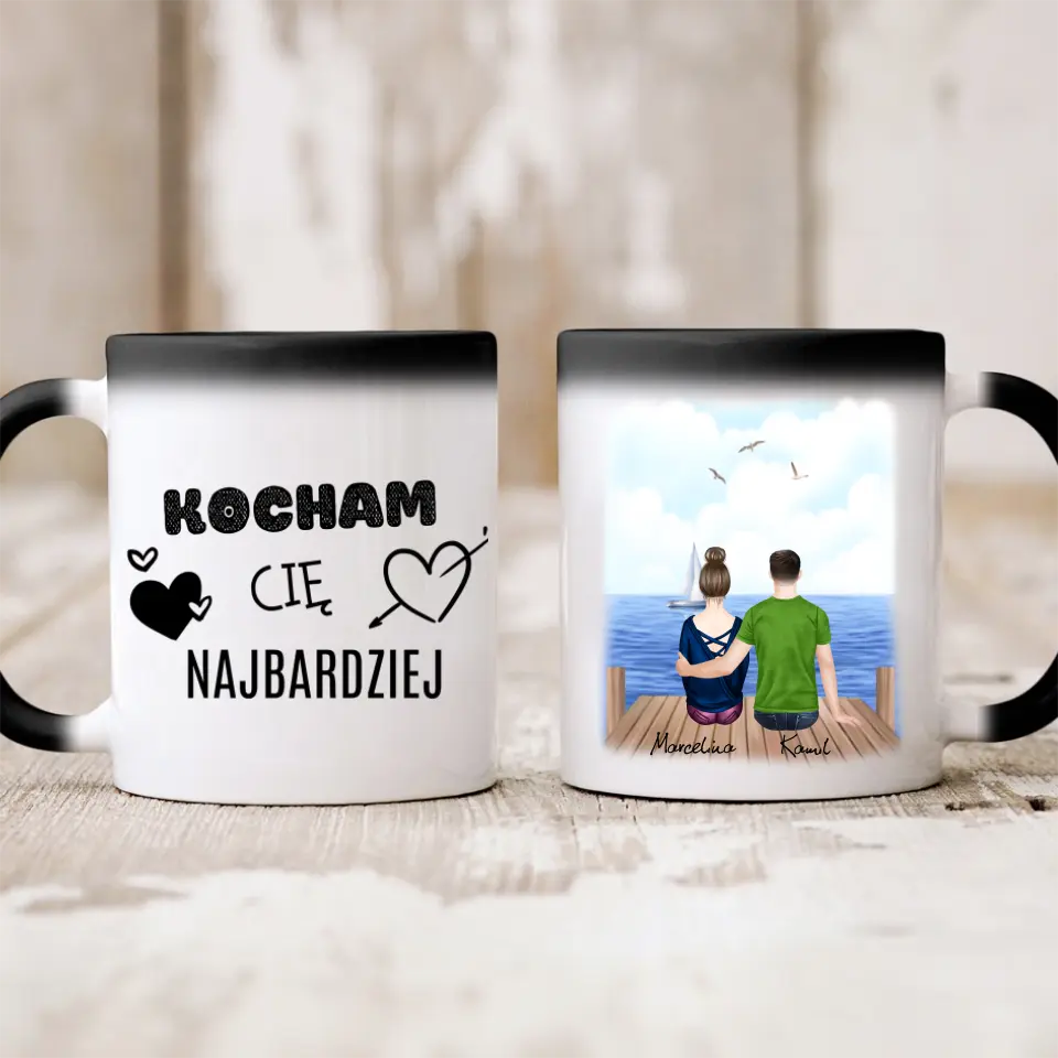 Kubek dla par | Prezent dla chłopaka i dziewczyny - Personalizowany #213