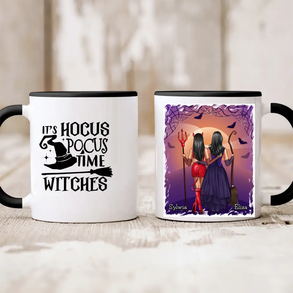 Kubek personalizowany dla przyjaciółek na halloween #H2