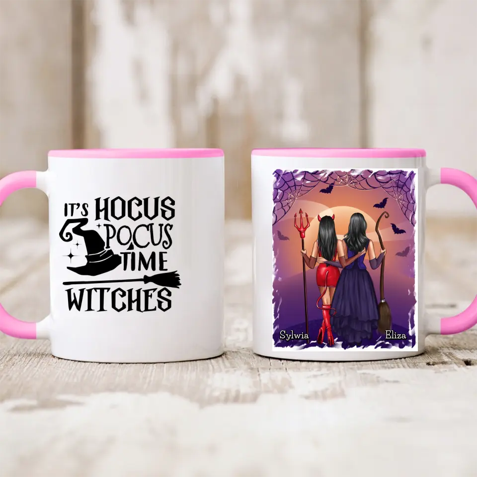 Kubek personalizowany dla przyjaciółek na halloween #H2