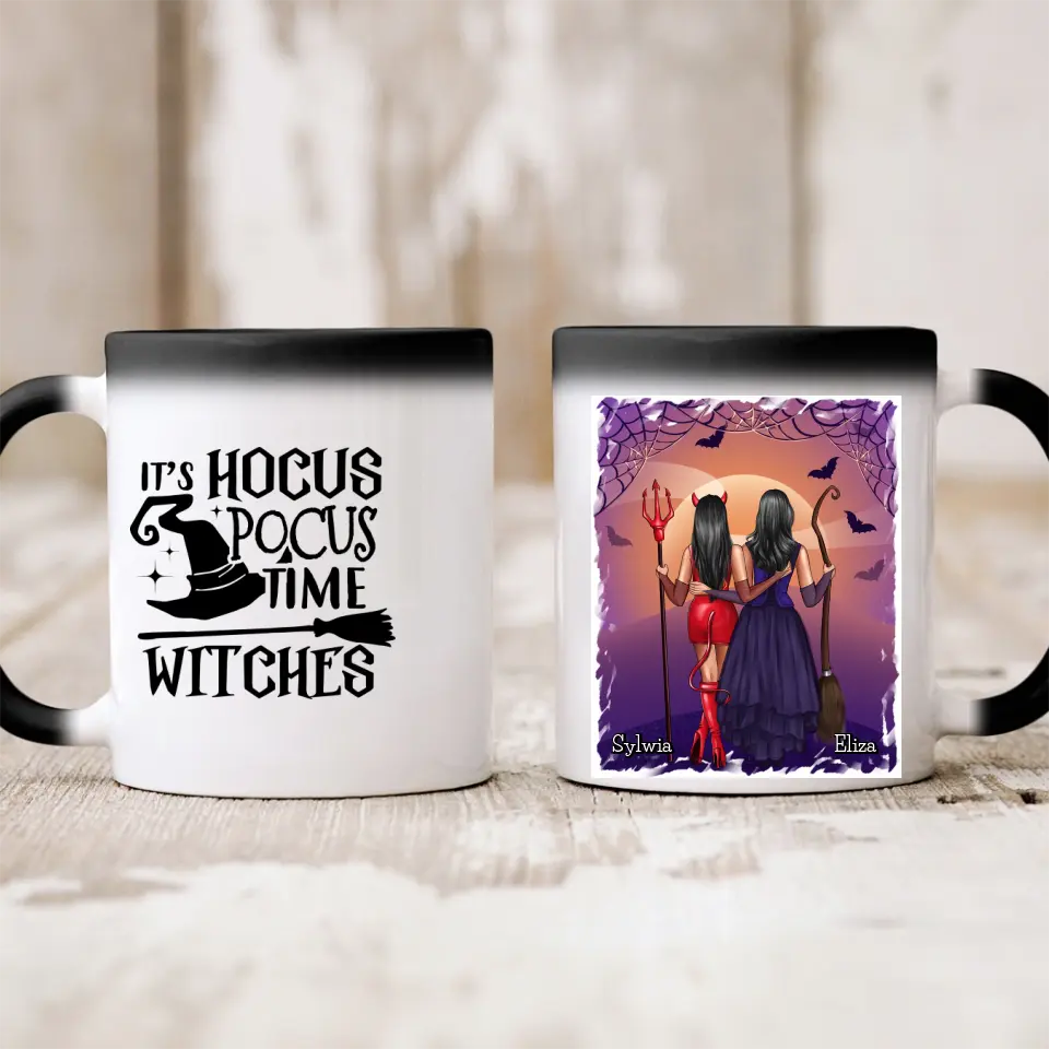 Kubek personalizowany dla przyjaciółek na halloween #H2