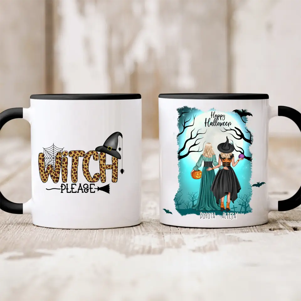 Kubek personalizowany dla przyjaciółek na halloween #H3
