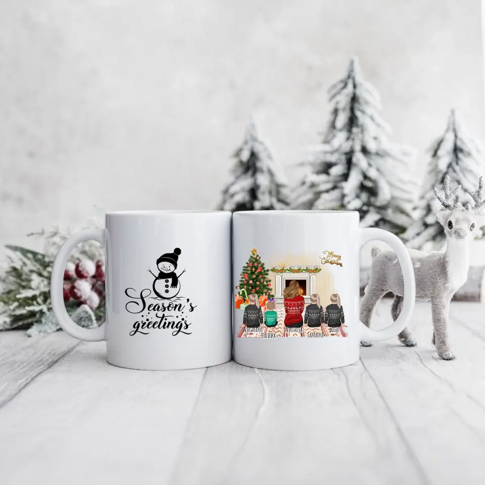 Kubek rodzinny świąteczny mama + 1-4 dzieci #12