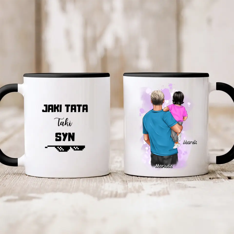 Kubek rodzinny - tata + syn #P17