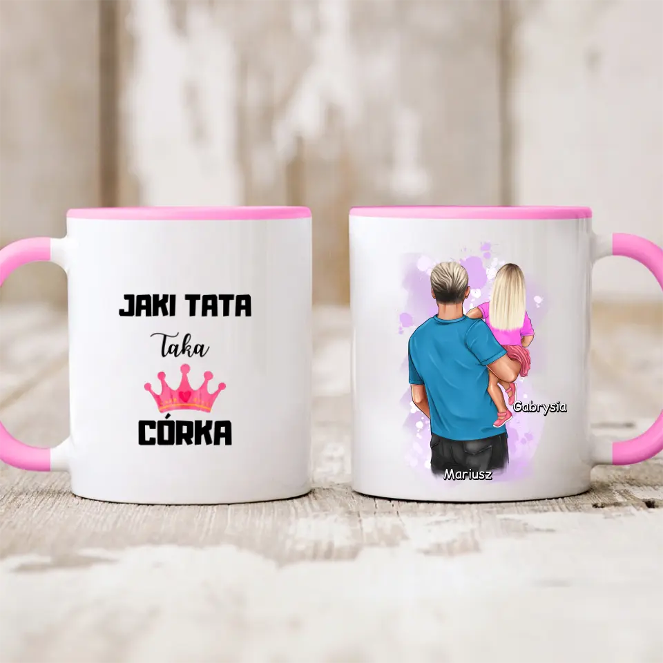 Kubek rodzinny - tata + córka #P16