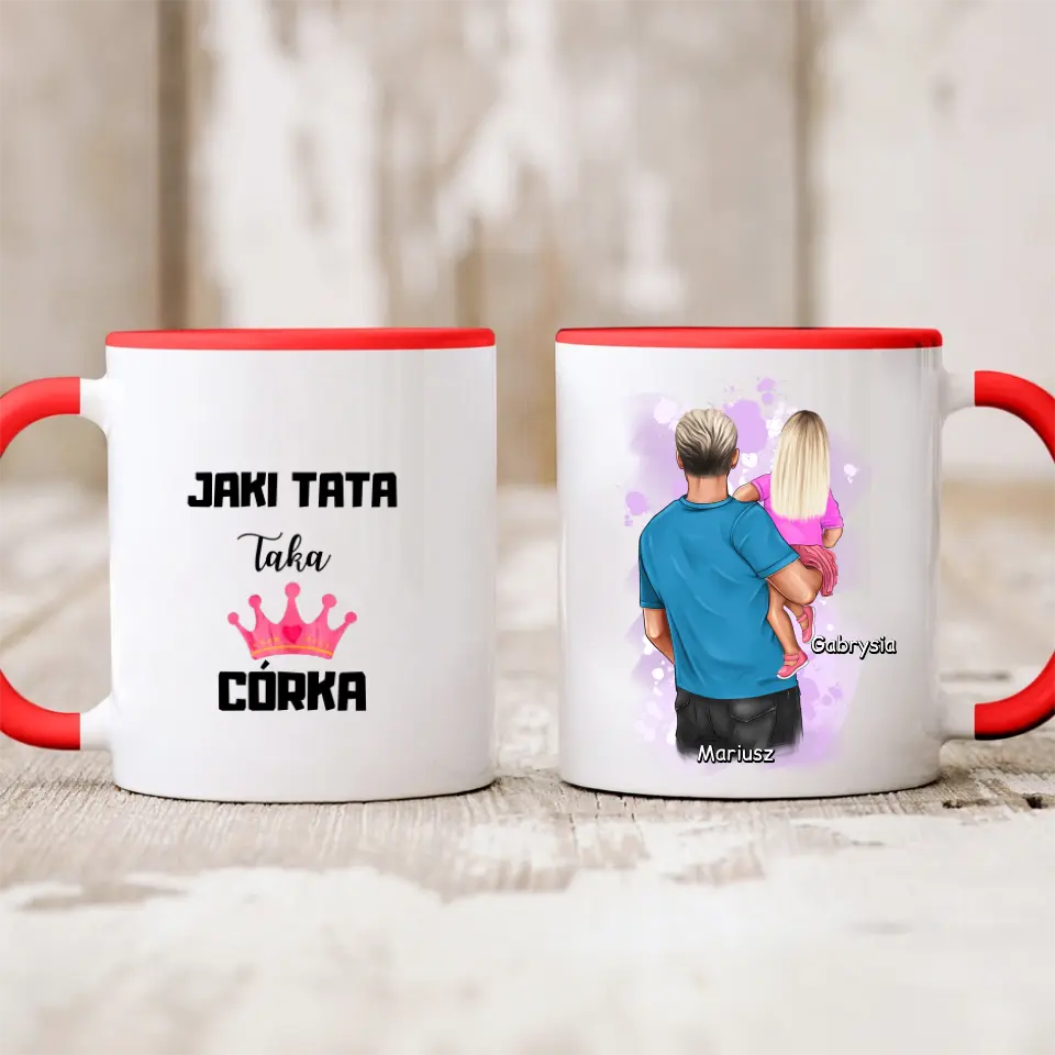 Kubek rodzinny - tata + córka #P16