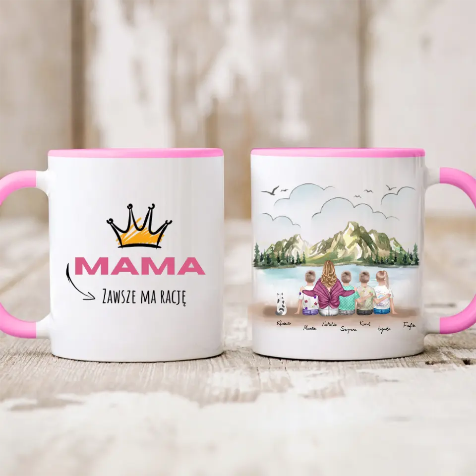 Kubek rodzinny - mama + max do 4 dzieci + do max 2 pupili