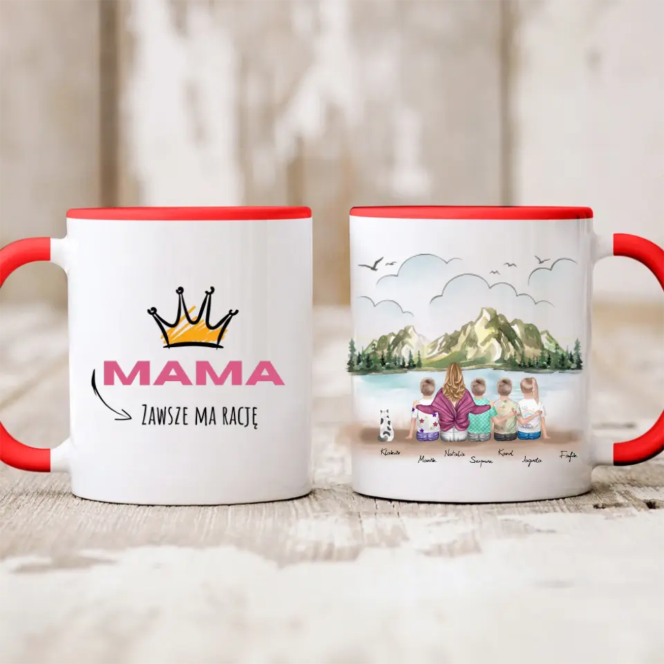 Kubek rodzinny - mama + max do 4 dzieci + do max 2 pupili