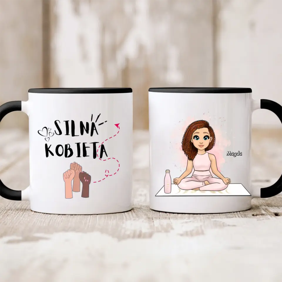 Kubek dla kobiety 1 osoba - Joga #9