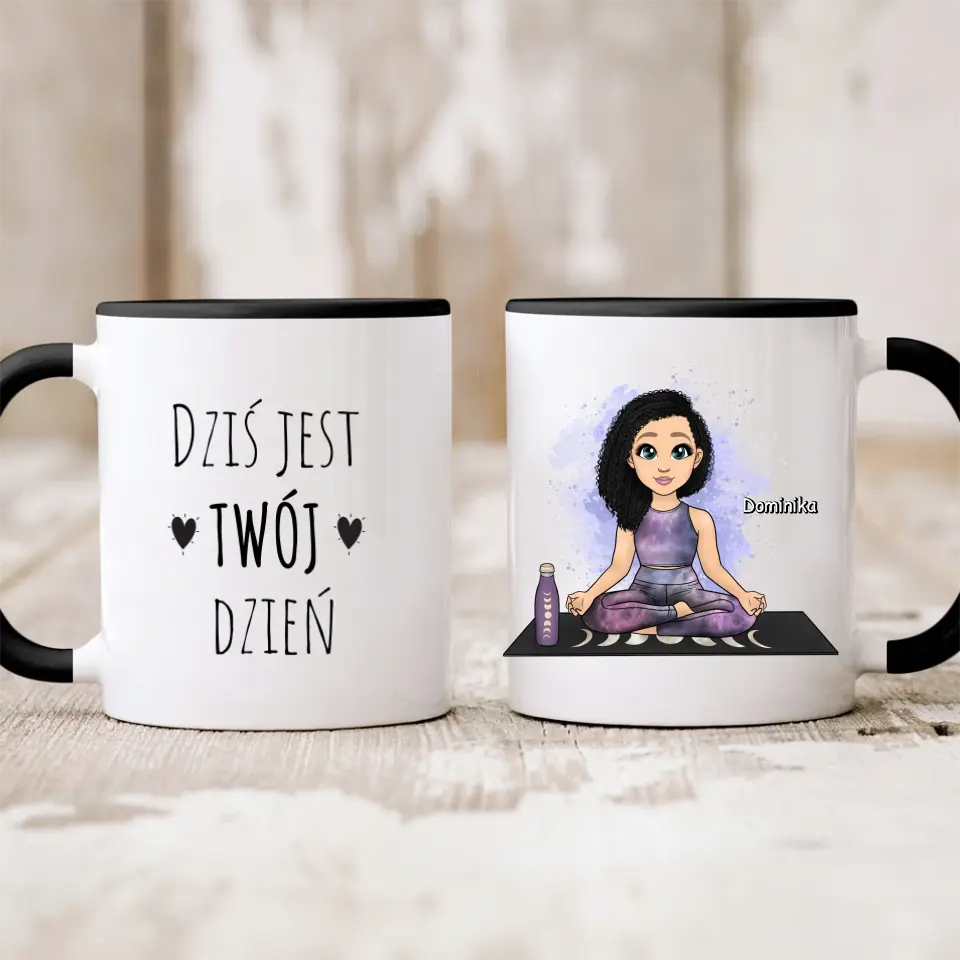 Kubek dla kobiety 1 osoba - Joga #10