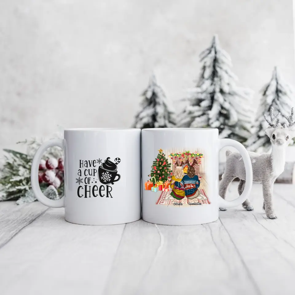Kubek dla przyjaciółek świąteczny 2 osoby #5