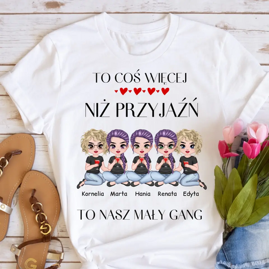 Koszulka dla przyjaciółek - Mały Gang - Personalizowana #95