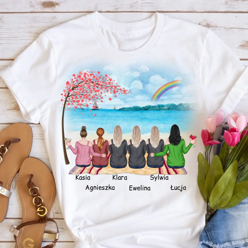 Koszulka dla przyjaciółek max. 2-6 osób - Personalizowana #P55
