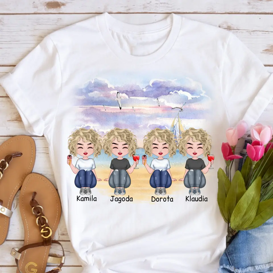 Koszulka dla przyjaciółek max. 1-4 osób - Personalizowana #P56