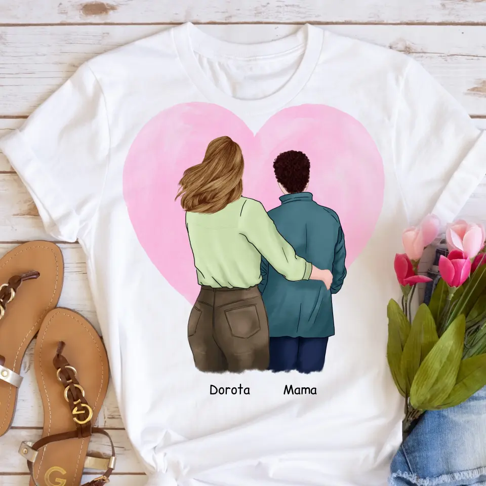 Koszulka dla mamy i córki - Personalizowana (rodzinna) #P22
