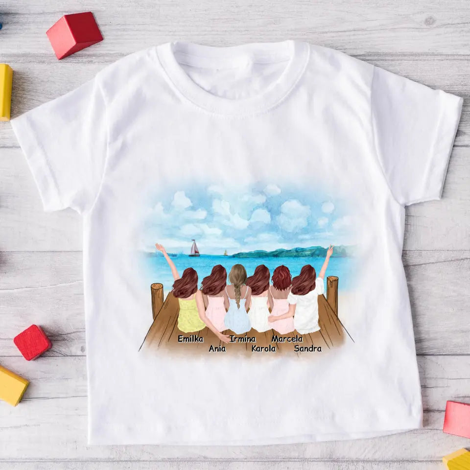 Koszulka dla przyjaciółek max. 1-6 osób - Personalizowana #P61