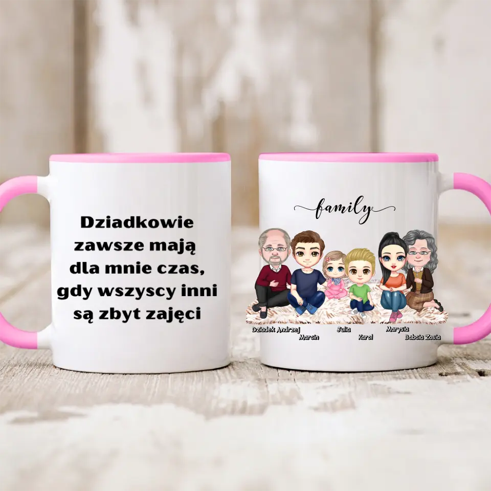 Kubek dla babci i dziadka - max. 1-4 wnuków #1