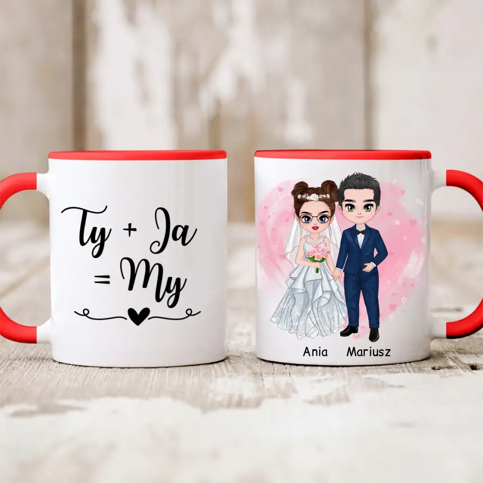 Kubek dla par | Prezent dla chłopaka i dziewczyny - Personalizowany #P8