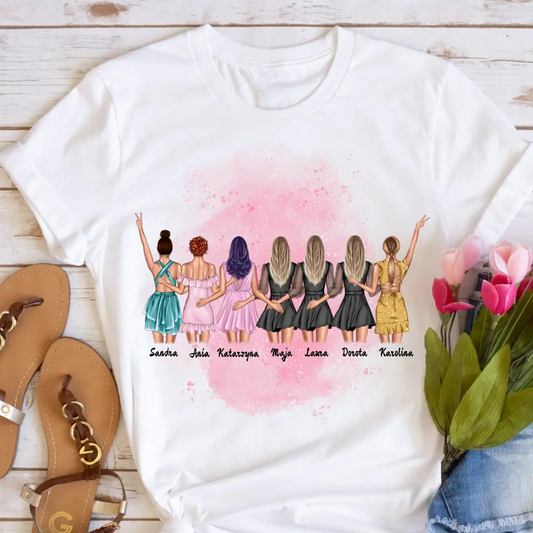Koszulka dla przyjaciółek 2-7 osób - Personalizowana #P9
