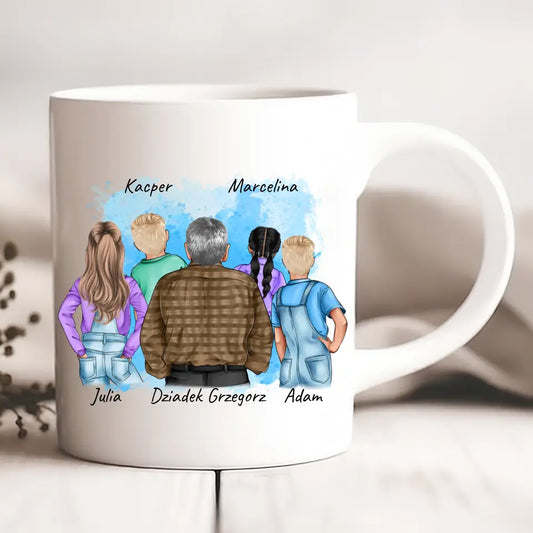 Kubek dla dziadka + 1-4 wnuków #34