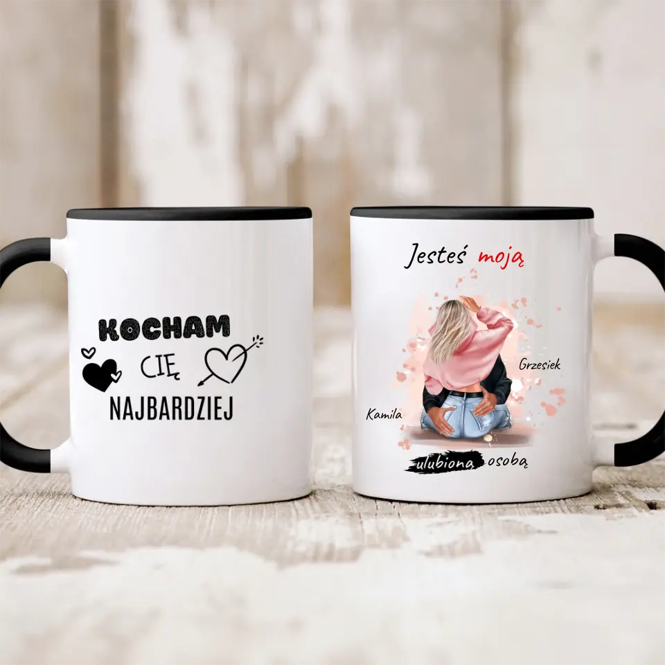 Kubek dla par | Prezent dla chłopaka i dziewczyny - Personalizowany #9519