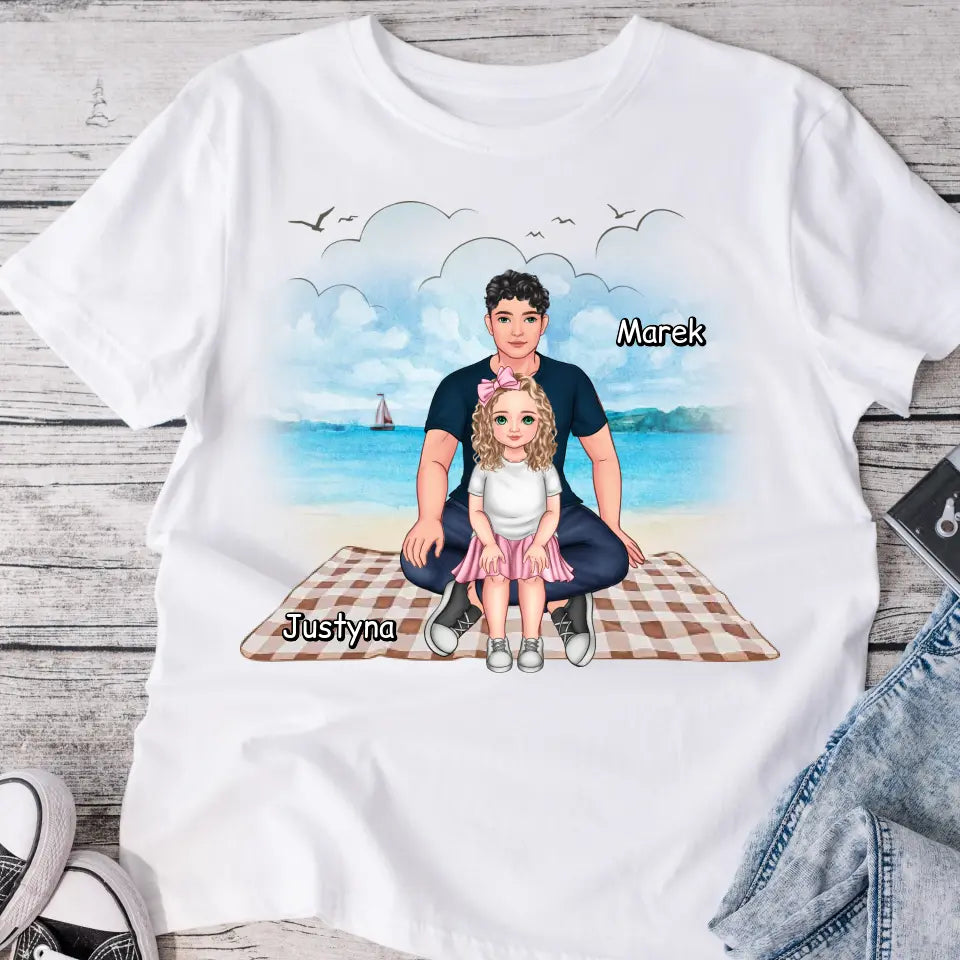 Koszulka dla taty i córki - Personalizowana (rodzinna) #1013