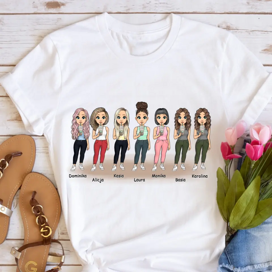 Koszulka dla przyjaciółek max. 1-7 osób - Personalizowana #P62