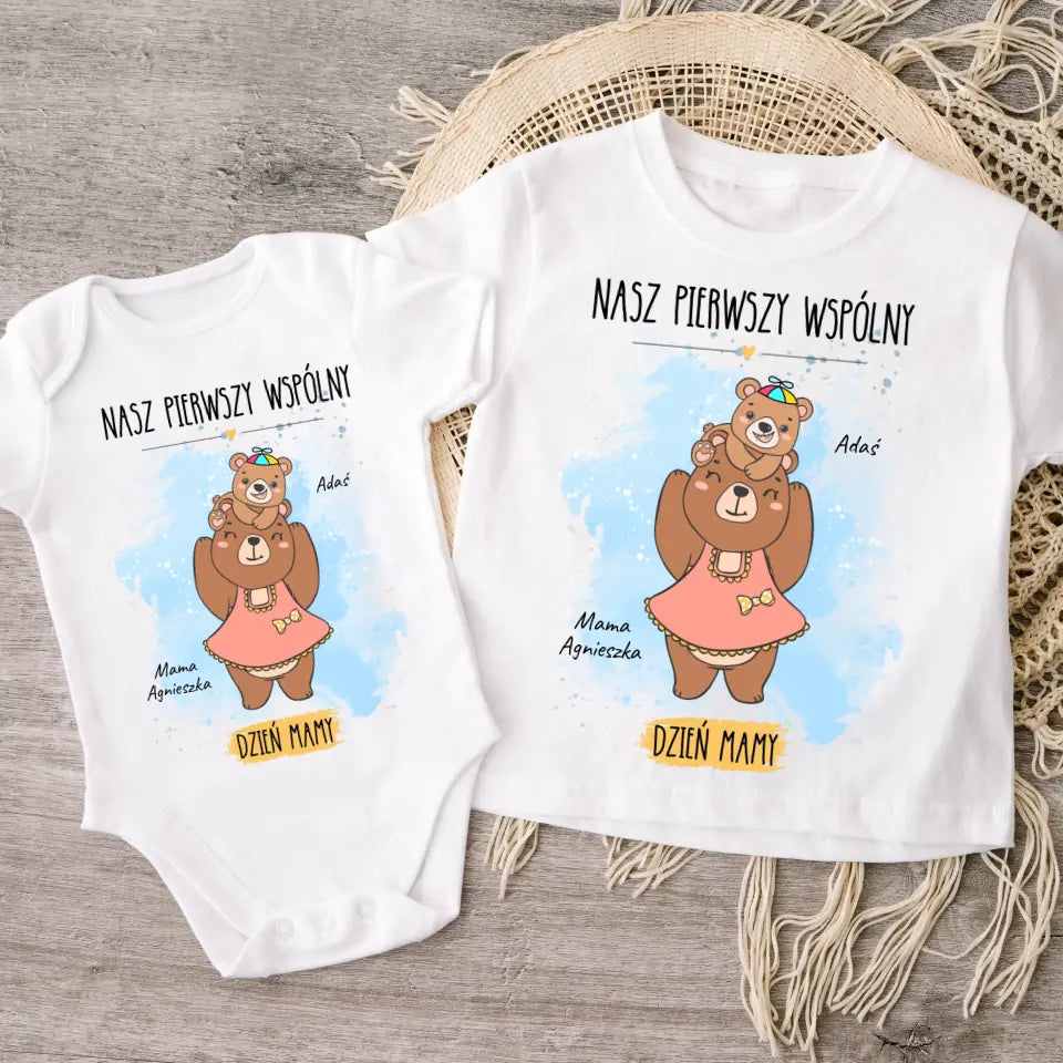 Koszulka dla mamy i syna/córki - Personalizowana - Prezent na dzień mamy #7949
